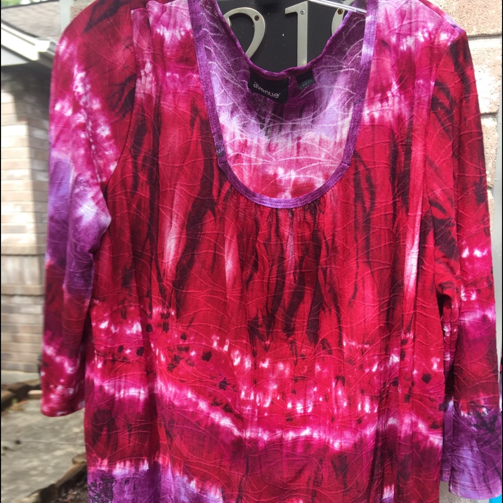 Avenue Tie-Dye Shirt Top Blouse - size 22/24